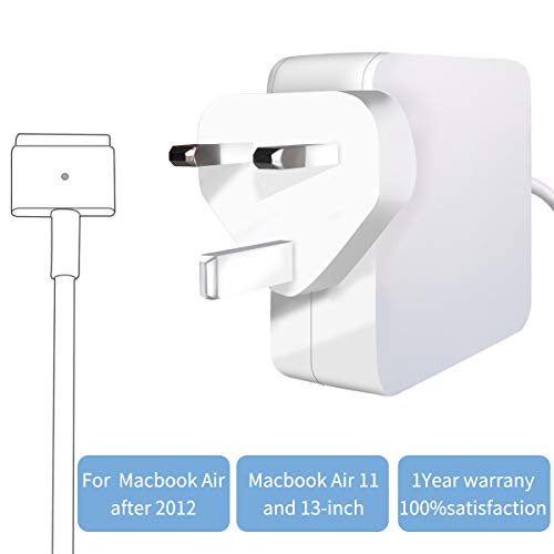 Replacement for Mac-Book Air Charger, 45W Power Adapter Magnetic T-Tip Ac Charger for Mac Book Air 11-inch and 13-inch (45W)