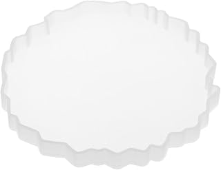 Coaster Mold for Epoxy Resin 5.31"x5.12"x0.47" Silicone Geode Casting Mold for Cup Mat, Home Decoration
