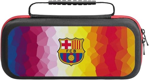 Switchケース FCバルセロナ Switchカバー Switchキャリングケース ゲーム機収納袋 ニンテンドースイッチケース おしゃれ 大容量 収納バッグ ゲームカード20枚収納 小物収納 全面保護 旅行用 持ち運び便利 プレゼント