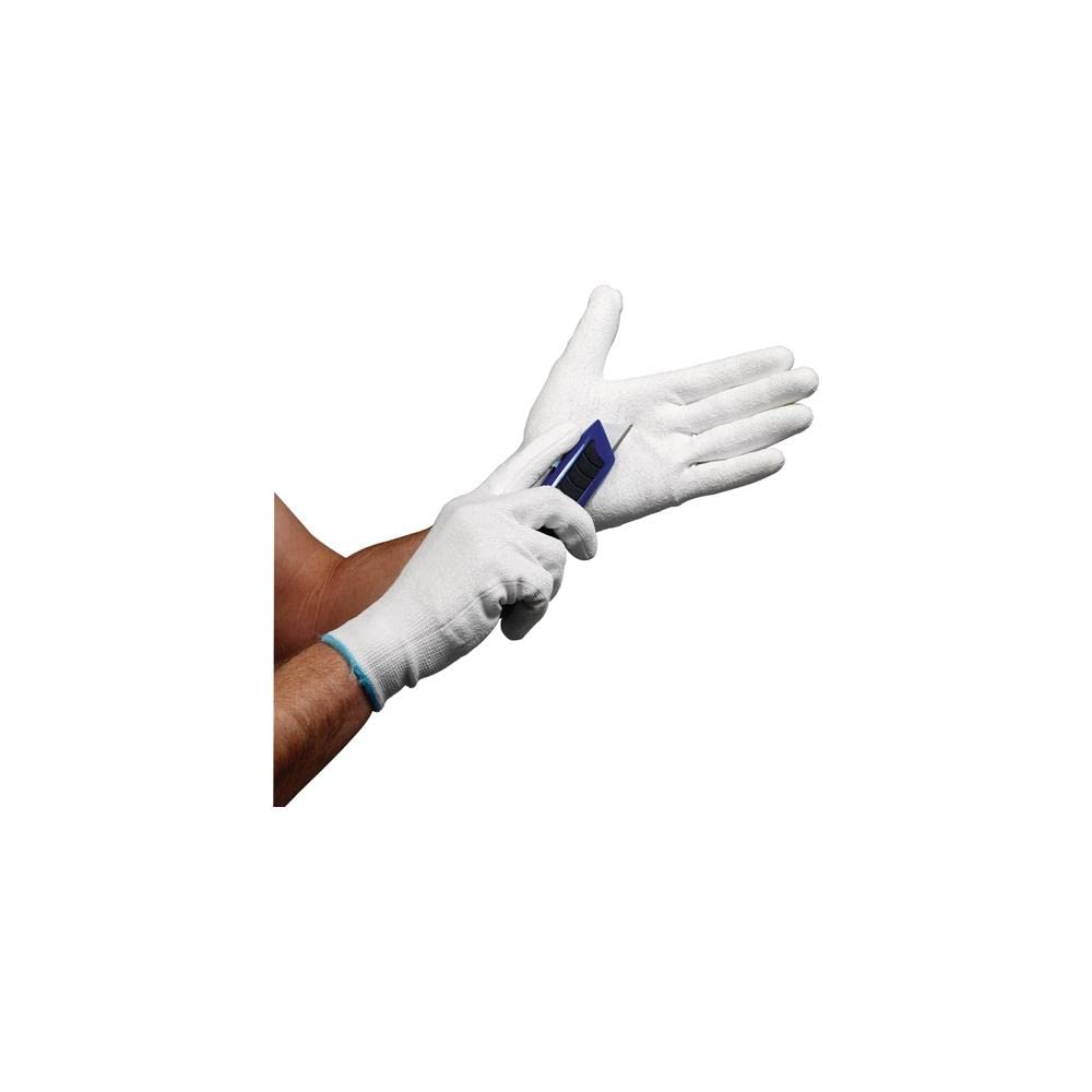 Asatex 3710 6 Klasse 3 Schnittschutzhandschuhe, weiß, 9