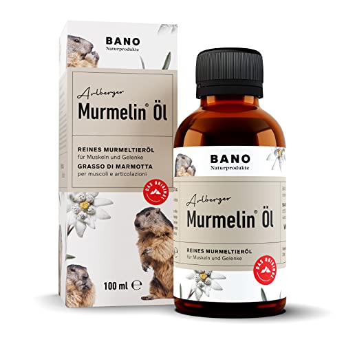 BANO Arlberger Murmelin Öl 100ml | reines Murmeltieröl | wohltuende Wirkung auf Muskeln, Gelenke und Bewegungsapparat