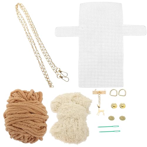 Accesorios metálicos para bolsos de mano DIY con kit de felpa elegante
