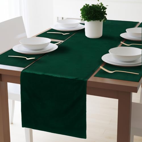 Hahafelt 7 Pcs 72 x 13 Inch Wedding Velvet Table...