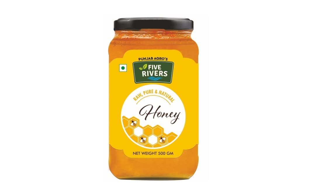 Five Rivers Honey | Honey with No Sugar Adulteration | Raw | Pure |Natural Honey | 600 g