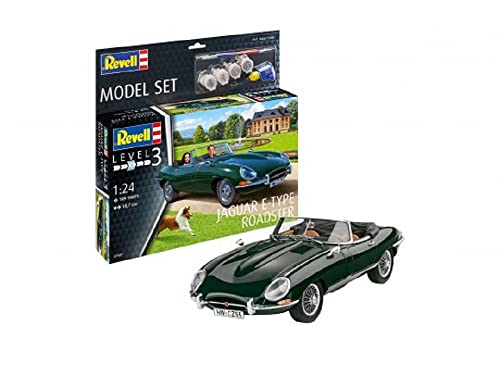 Revell Jaguar E-Type Roadster Modelo 1:24 miniatura 1