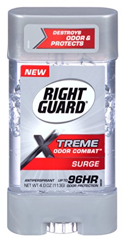 Right Guard Xtreme Odor Combat Surge Antiperspirant Gel 4 Ounce (2 Pack)
