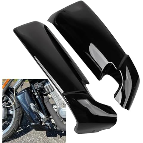 XMMT Gloss Black Radiator Side Shroud Cover Panel Fairing For Harley V-Rod Muscle VRSCF 2009-2017 2010 2011 2012 2013 2014 2015 2016 Cover