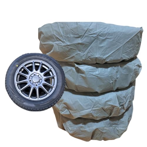 タイヤカバー 4本セット 軽コンパクトカー用 タイヤ収納 劣化防止 スタットレス タイヤ 保管 リペアタイヤ タイヤ収納 (4本セット【車1台分】)