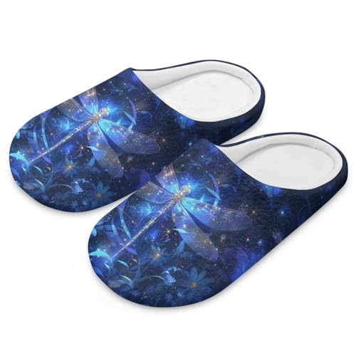 chaqlin Floral Print Closed Toe House Slippers for Woman Men Soft Cotton Indoor Slippers Cozy Slip On Bedroom Shoes