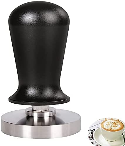 Calibrated Coffee Tamper [53mm] Heavy Weight Espresso Tamper with Spring Adjustable Grip Providing Consistent Pressure for Quality Expresso? Fit Perfectly in 54 mm Filter Basket? (58mm)