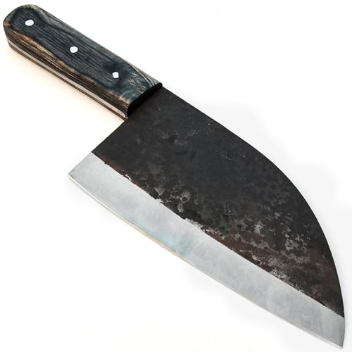 PAL 2000 KNIVES Couteau Couperet en Acier au Carbone Fait Main sur Mesure DAM-9831