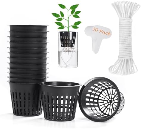 Amazon.com: Business King 3 Inch Net Pots for Hydroponics 30 Packs with ...