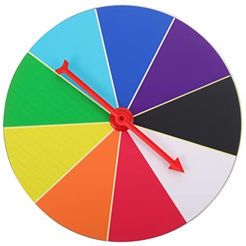 SOIMISS Spinning Prize Wheel 9 Slots Prize Wheel Spinning with Erasable Whiteboard Dry Erase Board Prize Wheel Carnival Party Favors 20cm Cover
