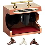 JJENXYYDS Household Shoe Shine Electric,Double Combinmachine,Small Automatic Electric Shoe Shine Machine,Public Electric Titanium Shoe Polishing Machine for Family Hotel Bank Commercial,D