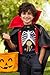 Tstars Ribcage Skeleton Candy Shirt Funny Xray Halloween Shirts for Toddler and Youth Kids 5/6 Black