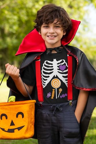Tstars Pumpkin Head Flossing Skeleton Shirt - Funny Halloween Tee - Gift for Kids, Youth, Boys & Girls2