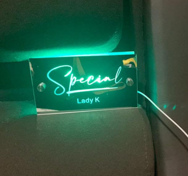 Miniatura 4 de 32" Personalised Name Mirror with Lights Led Color Changing Light Up Mirror Wall Mounted Name Neon Signs Gifts for New Year Birthday Valentine