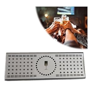 JSDQQG Edelstahl Tropfschale mit Sternmuster