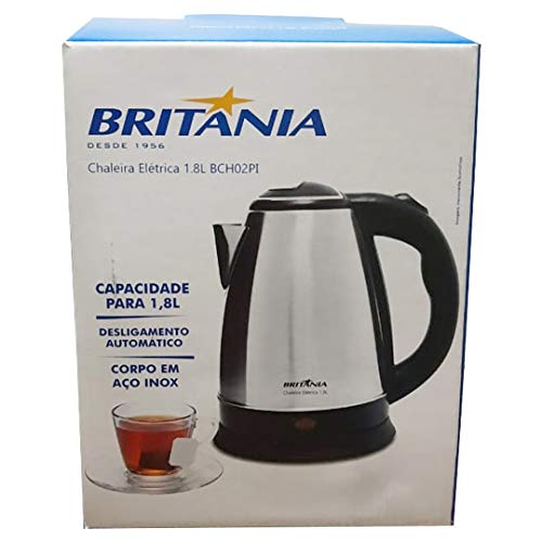 Jarra Elétrica Britânia 1,8 Litros BCH02PI Inox 110V