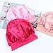 Lawie 8 Pack Colors Satin Lined Silky Sleeping Bonnets Shower Caps Curly Long Hair Protector Night Large Adjustable Wide Brim Band Sleep Hats Hair Wraps for Women Girls (Feminine Colors)