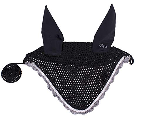 Masque anti-mouches avec cordon décoratif et boucles de chinband
