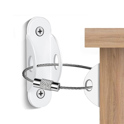 家具用安全ストラップ、子供用安全家具の壁用ストラップ - 頑丈なドレッサー転倒防止ウォールストラップ | ドレッサー安全ブラケット壁コネクタ、子供の安全のために家具を壁ストラップに固定します