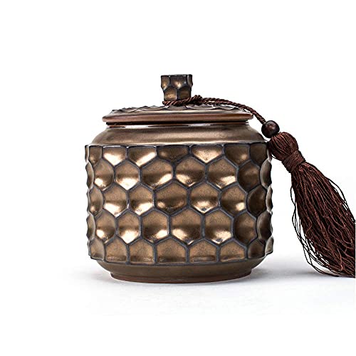 Urne funéraire en argile violette Zisha artisanale de qualité supérieure motif poisson
