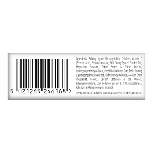 Iron Tablets Supplement, Boosts Energy, Vitality, Power and Immunity and Supports Against Anemia, Tiredness and Fatigue with Added Vitamin C Vitamin B12 and Folic Acid (Vitamin B9), Vitabiotics Ultra - Image 5
