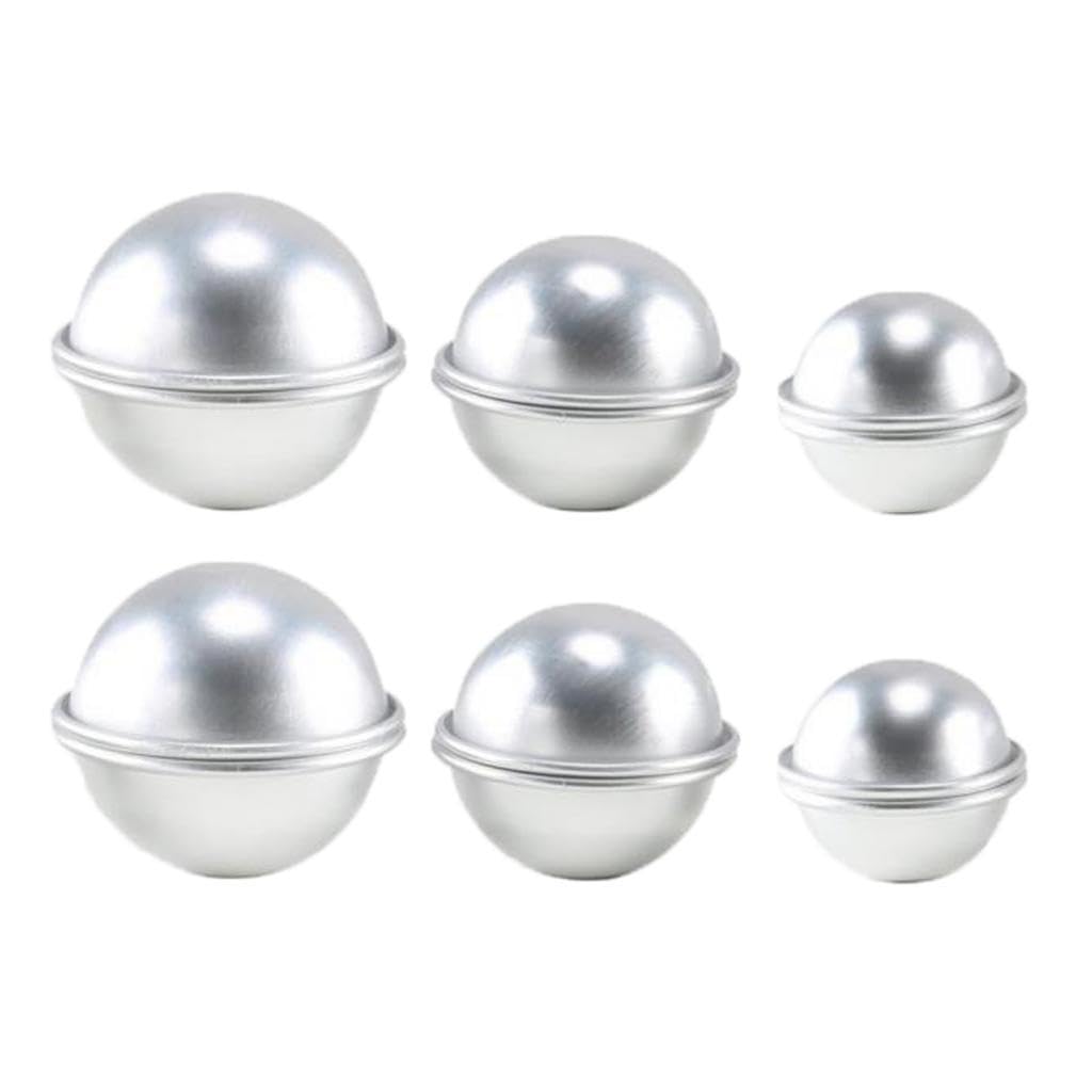 6pcs Bath Bomb Molds Aluminum DIY Ball Cake Bath Bomb Mould Home & Garden | Kitchen, Dining & Bar | Baking Accs. & Cake Decorating | Other Baking-picture-34