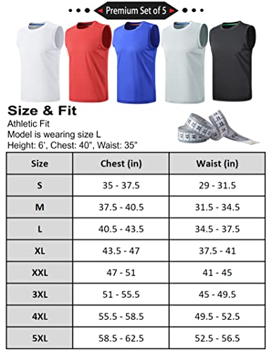Sleeveless Shirts Classique Homme Maillot Sans Manche Coton Athlétique - 6