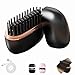 Mini-Glätteisen Kabellos,Mini Hair Straightener Brush,Wiederaufladbare Tragbare Glättbürste,3-stufige Temperaturregelung,10-Sekun... Haare und Bart (Schwarz)