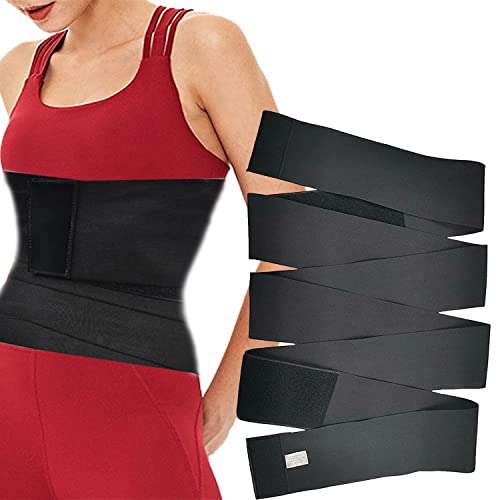Bandage Wrap Adjust Your Parcel Waist Trimmer Tummy Wrap Sweat Wraps Waist Trimmer Belt For Women Sport I Belly Body Shaper Compression Wrap I Gym Accessories Wrapped Lumbar Belt Waist Trainer Belt Sport Girdle