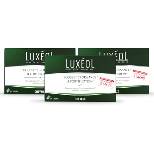 Complément alimentaire cheveux Luxéol pousse croissance fortification roquette et vitamine B8