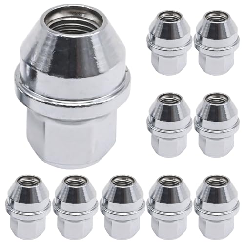 Image of Ollanoos 10Pcs ACPA1012KXA Wheel Nuts, Replacement for Tesla Model 3 S X Y Replacement for Ford Transit Custom or Tourneo Custom MK8, Replaces 5196786 2007065 49204