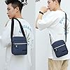 Hjkiopc Shoulder bag for Men Crossbody Small Shoulder Bag Portable mobile phone coin bag/Travel Utility Work Practical Handy Mens (Blue) #3