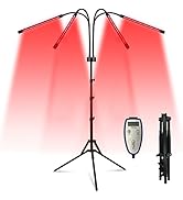 Shyineyou Red Light Therapy Device 80LEDs Infrared Light Therapy with Stand(15"-60"),660nm&850nm ...