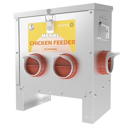Alimentador automático de frango sem desperdício de metal para aves, grande capacidade, 11 kg para g