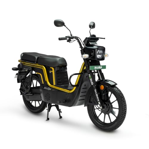 Image of Kinetic Green E-Luna X3 Pro Electric Scooter with charger - Pearl Yellow - Ex-Showroom
