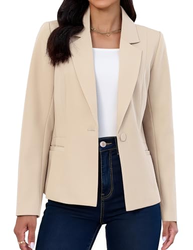 luvamia Spring Blazer Women 2026 Womens Jackets Light Beige Blazer