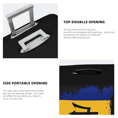 Travel Luggage Cover Vintage Barbados Barbadians Flag Fashion Washable Baggage Suitcase Protector Fit For Luggage Medium4