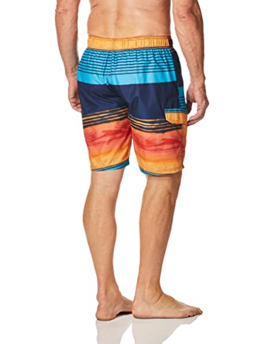 Image of Kanu Surf Men's Big Viper Extended Size Stripe Swim Trunk