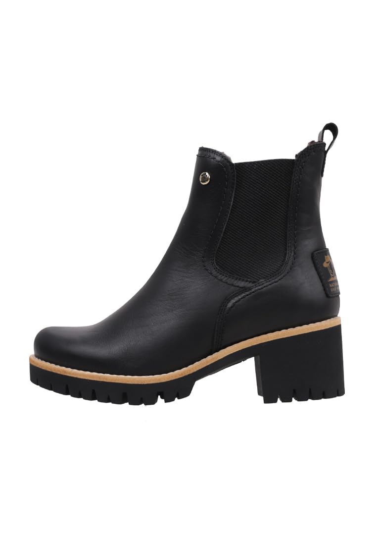 Panama Jack Women's Pia Trav Chelsea Boots, Black, 7 UK