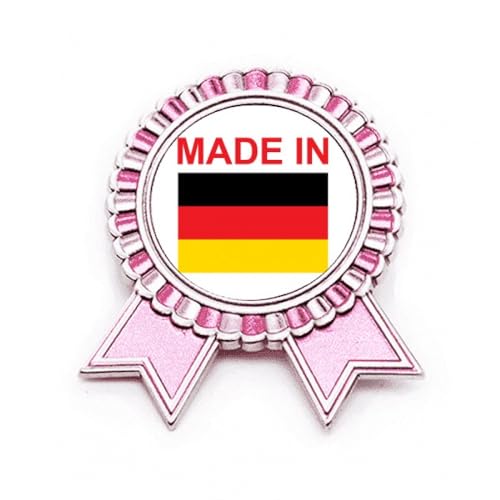 Broche Germany Country Love en métal rose, le cadeau idéal de taille M