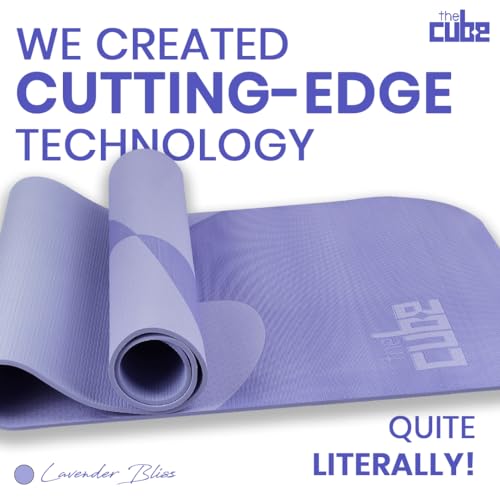 Image of The Cube Club Yoga Mats Extra Thick Non Slip Exercise Mats For Workout With Carrying Strap Eco Friendly Asana Tpe Yoga Mat For Men & Women 6Mm Gym Mat (Lavender Bliss), Blush