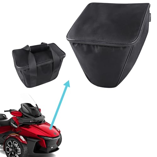 Hutexico Forro frontal removível com alças de mochila, bolsa de armazenamento de bagagem, impermeável, organizador de porta-malas, bolsa de ferramentas compatível com Can Am Spyder RT/RT-L/RT-S 2020+