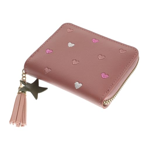 FOMIYES Cute Cartoon PU Wallet for Women Compact Change Purse with Card Holder Stylish Storage Bag for Coins and Essentials for Daily Use