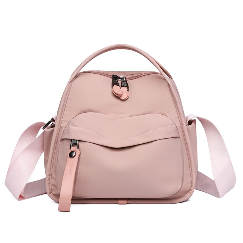 Cymwer Bolso bandolera para mujer con cierre de cremallera, bolso de hombro, bolso hobo (rosa)