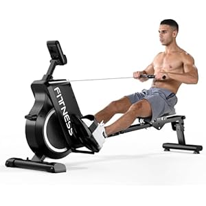 Botifly Rowing Machines for Home Gym, Magnetic Rowing Machine with 8 Levels Resistance, Extended Track, Tablet Holder