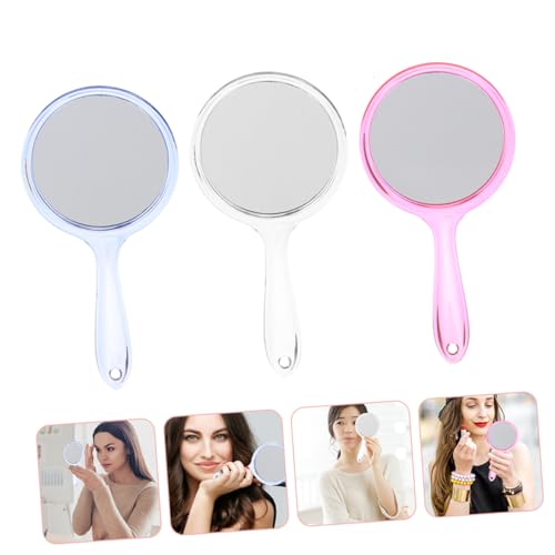 Espejos portátiles de maquillaje doble cara 3 pcs miniatura 3