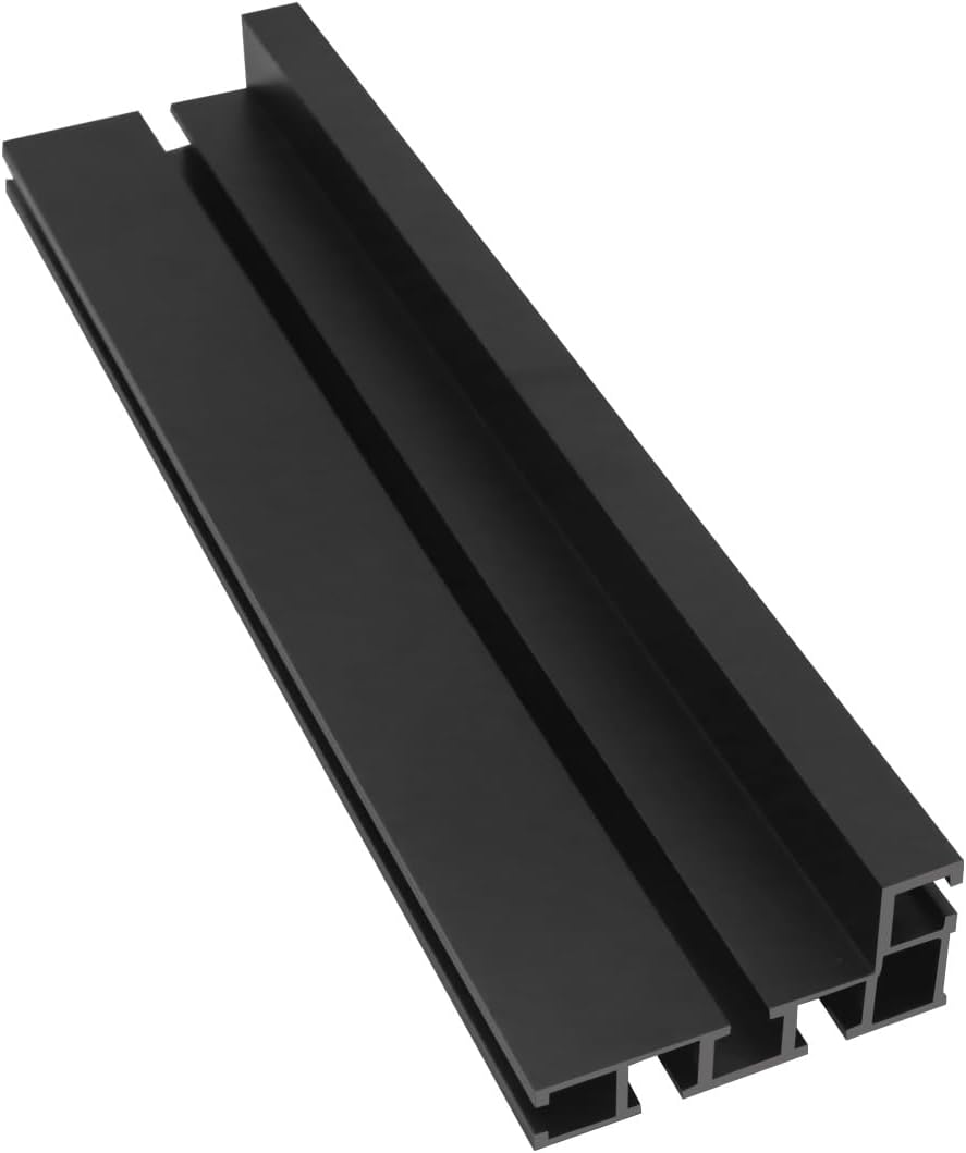 Aluminum Multi T-Track Fence Woodworking Miter Track Fence,DIY T Slot Bandsaw Jig Miter Track Sliding Bracket Miter Gauge Backer (500MM)